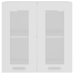 Galleria Design Hanging Glass Cabinet Lyon White 60x31x60 cm Engineered Wood