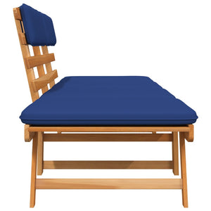 Galleria Design Garden Bench with Cushions 2-in-1 190 cm Solid Acacia Wood