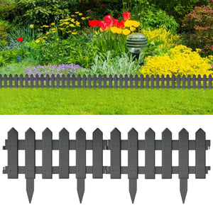 Galleria Design Lawn Edgings 25 pcs Anthracite 10 m PP
