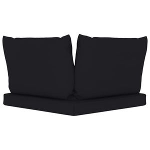 Galleria Design Pallet Cushions 3 pcs Black Oxford Fabric