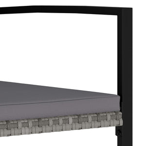 Galleria Design Garden Dining Chairs 2 pcs Poly Rattan Black