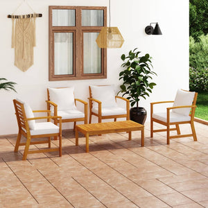 Galleria Design 5 Piece Garden Lounge Set with Cushion Solid Acacia Wood