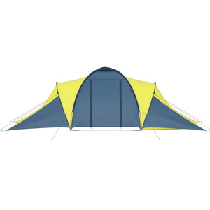 Galleria Design Camping Tent 6 Persons Blue and Yellow