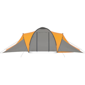 Galleria Design Camping Tent 6 Persons Grey and Orange