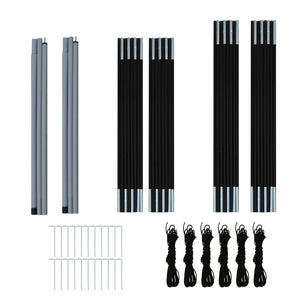 Galleria Design Camping Tent 6 Persons Grey and Orange