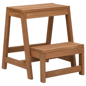 Galleria Design Foldable Step Stool Solid Firwood