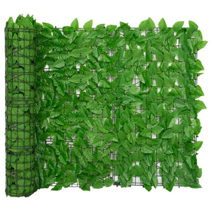 Galleria Design Balcony Screen with Green Leaves 400x100 cm