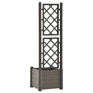 Galleria Design Garden Planter with Trellis 43x43x142 cm PP Anthracite