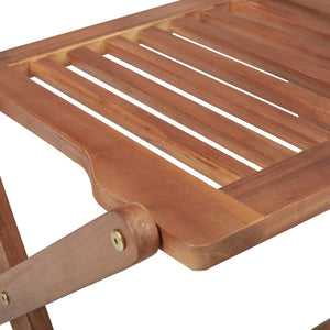Galleria Design Folding Outdoor Chairs 2 pcs Solid Acacia Wood