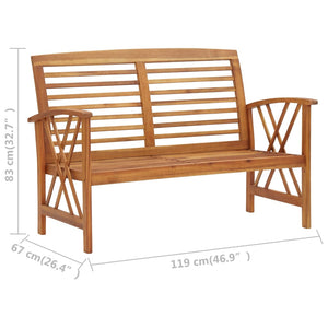 Galleria Design 4 Piece Garden Lounge Set Solid Acacia Wood