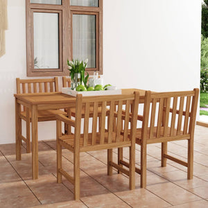 Galleria Design 5 Piece Garden Dining Set 160x80 cm Solid Teak Wood