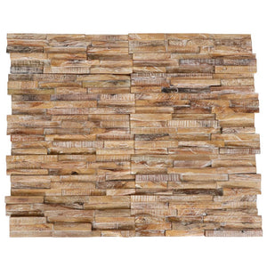 Galleria Design 3D Wall Cladding Panels 10 pcs 1.01 m² Solid Teak Wood