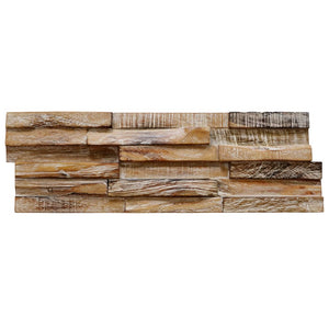 Galleria Design 3D Wall Cladding Panels 10 pcs 1.01 m² Solid Teak Wood