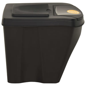 Galleria Design Stackable Dustbins 3 pcs Anthracite 75 L