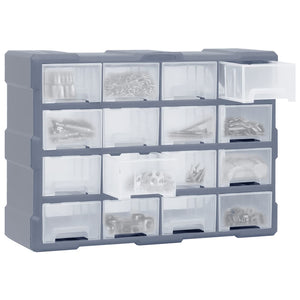 Galleria Design Multi-drawer Organiser with 16 Middle Drawers 52x16x37 cm
