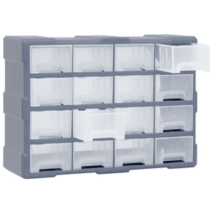 Galleria Design Multi-drawer Organiser with 16 Middle Drawers 52x16x37 cm
