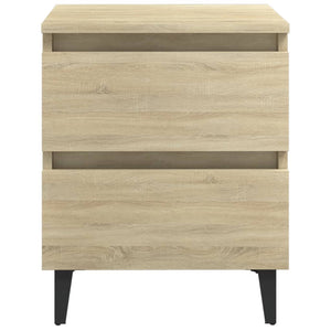 Galleria Design Bed Cabinets 2 pcs Sonoma Oak 40x35x50 cm Engineered Wood
