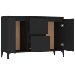 Galleria Design Sideboard Black 102x35x70 cm Engineered Wood