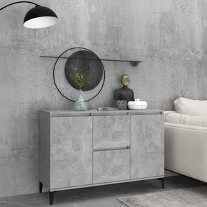 Galleria Design Sideboard Concrete Grey 102x35x70 cm Engineered Wood