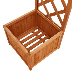 Galleria Design Garden Pergola with Planter Solid Firwood