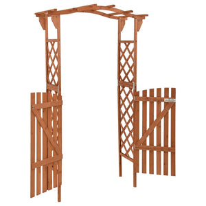 Galleria Design Pergola with Gate 116x40x204 cm Solid Firwood
