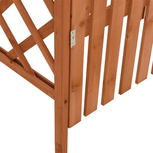 Galleria Design Pergola with Gate 116x40x204 cm Solid Firwood