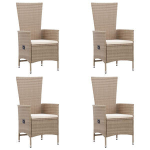 Galleria Design 7 Piece Garden Dining Set Poly Rattan Beige