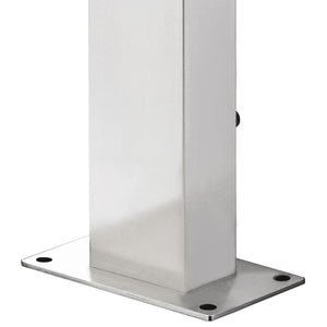 Galleria Design Garden Shower with Brown Base 225 cm Stainless Steel