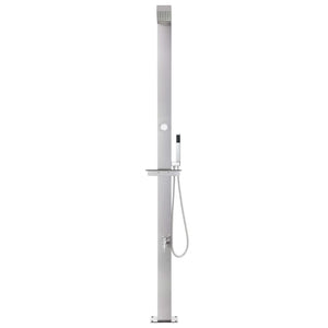 Galleria Design Garden Shower with Brown Base 225 cm Stainless Steel