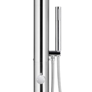 Galleria Design Garden Shower with Grey Base 225 cm Stainless Steel