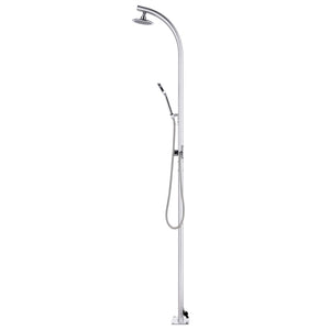 Galleria Design Garden Shower with Grey Base 220 cm Aluminium