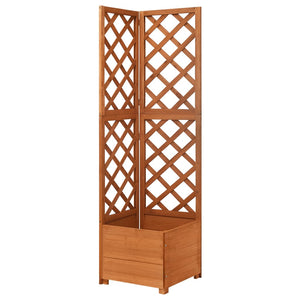Galleria Design Corner Trellis Planter 40x40x150 cm Solid Fir Wood