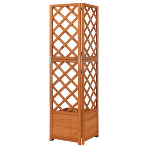 Galleria Design Corner Trellis Planter 40x40x150 cm Solid Fir Wood