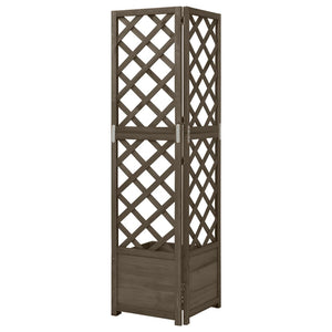 Galleria Design Corner Trellis Planter 40x40x150 cm Solid Fir Wood