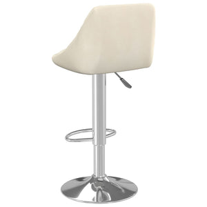 Galleria Design Bar Stool 2 pcs Cream Velvet