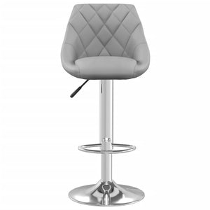 Galleria Design Bar Stool 2 pcs Light Grey Velvet