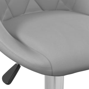 Galleria Design Bar Stool 2 pcs Light Grey Velvet