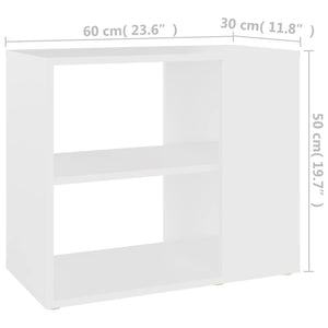 Galleria Design Side Cabinet White 60x30x50 cm Engineered Wood