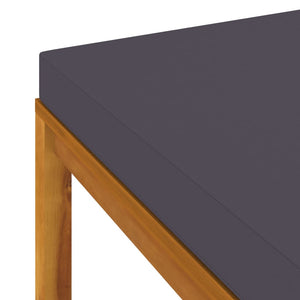 Galleria Design 3 Piece Garden Lounge Set with Dark Grey Cushions Acacia Wood