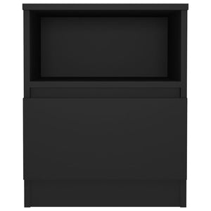 Galleria Design Bed Cabinet Black 40x40x50 cm Engineered Wood