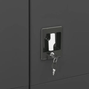 Galleria Design Locker Cabinet Anthracite 90x40x180 cm Steel