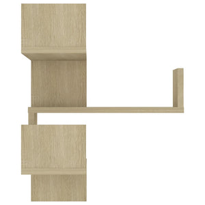 Galleria Design Wall Corner Shelf 2 pcs Sonoma Oak 40x40x50 cm Engineered Wood