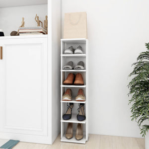 Galleria Design Shoe Cabinet White 27.5x27x102 cm Engineered Wood
