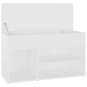 Galleria Design Shoe Bench White 80x30x45 cm Engineered Wood