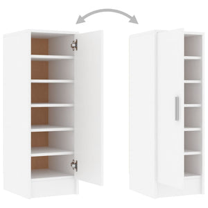 Galleria Design Shoe Cabinet White 32x35x92 cm Engineered Wood