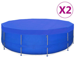 Galleria Design Pool Covers 2 pcs PE Round 460 cm 90 g/m²