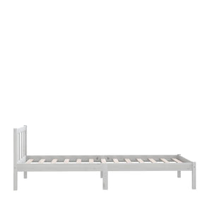 Galleria Design 810068 Galleria Design Bed Frame without Mattress White Solid Wood 90x200 cm