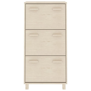 Galleria Design Shoe Cabinet HAMAR Honey Brown 59.5x35x117 cm Solid Wood Pine