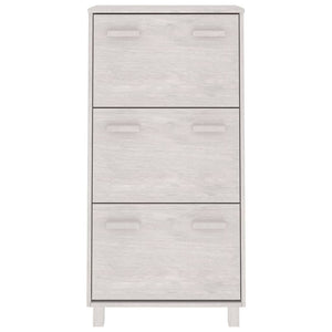 Galleria Design Shoe Cabinet HAMAR White 59.5x35x117 cm Solid Wood Pine