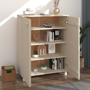 Galleria Design Shoe Cabinet HAMAR Honey Brown 85x40x108 cm Solid Wood Pine